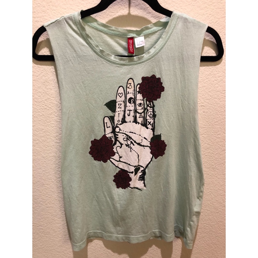 H&M graphic muscle tee